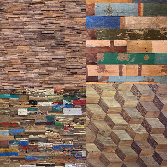 Reclaimed Solid Wood Wall Cladding