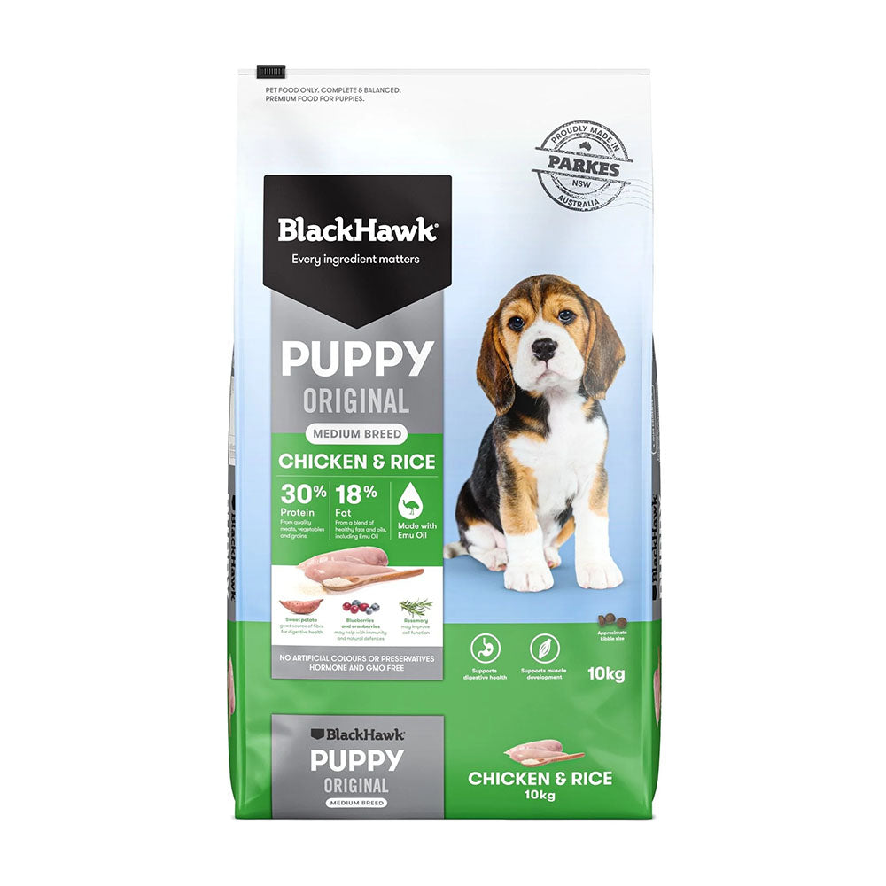 BLACK HAWK Original Puppy Medium Breed Chicken & Rice