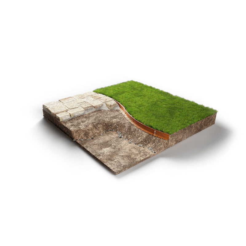 STRAIGHTCURVE Flexline Edging - Weathering Steel - 75mm