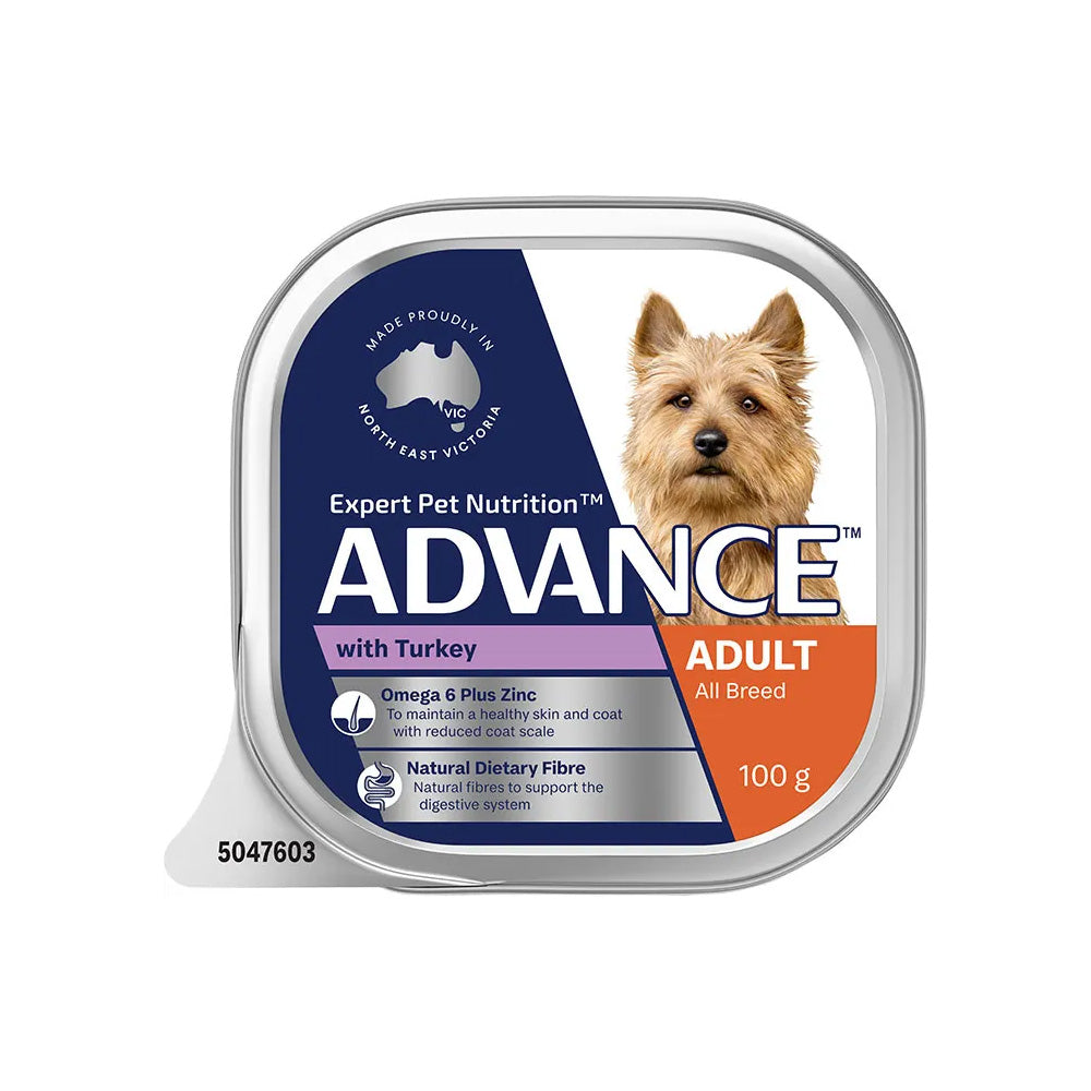 ADVANCE Adult All Breed Turkey Trays Wet Dog Food