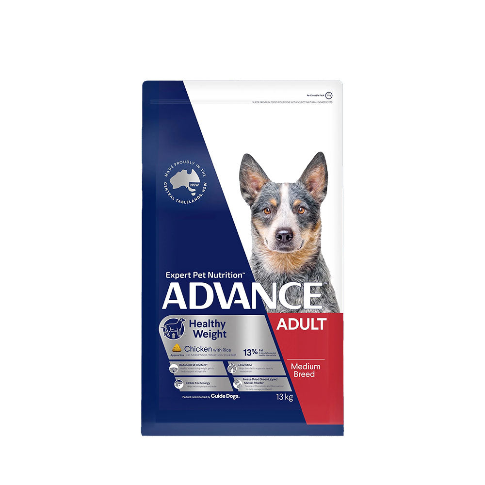 ADVANCE Healthy Weight Adult Medium Breed Chicken with Rice Dry Dog Food
