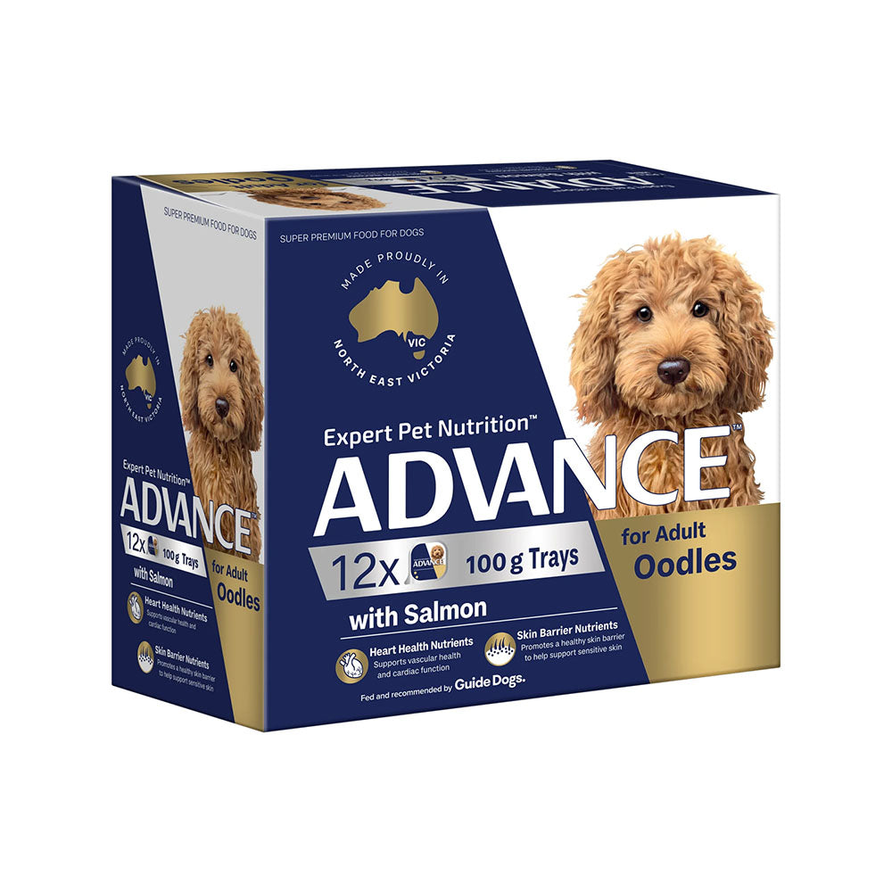 ADVANCE Oodles Adult with Salmon Trays Wet Dog Food