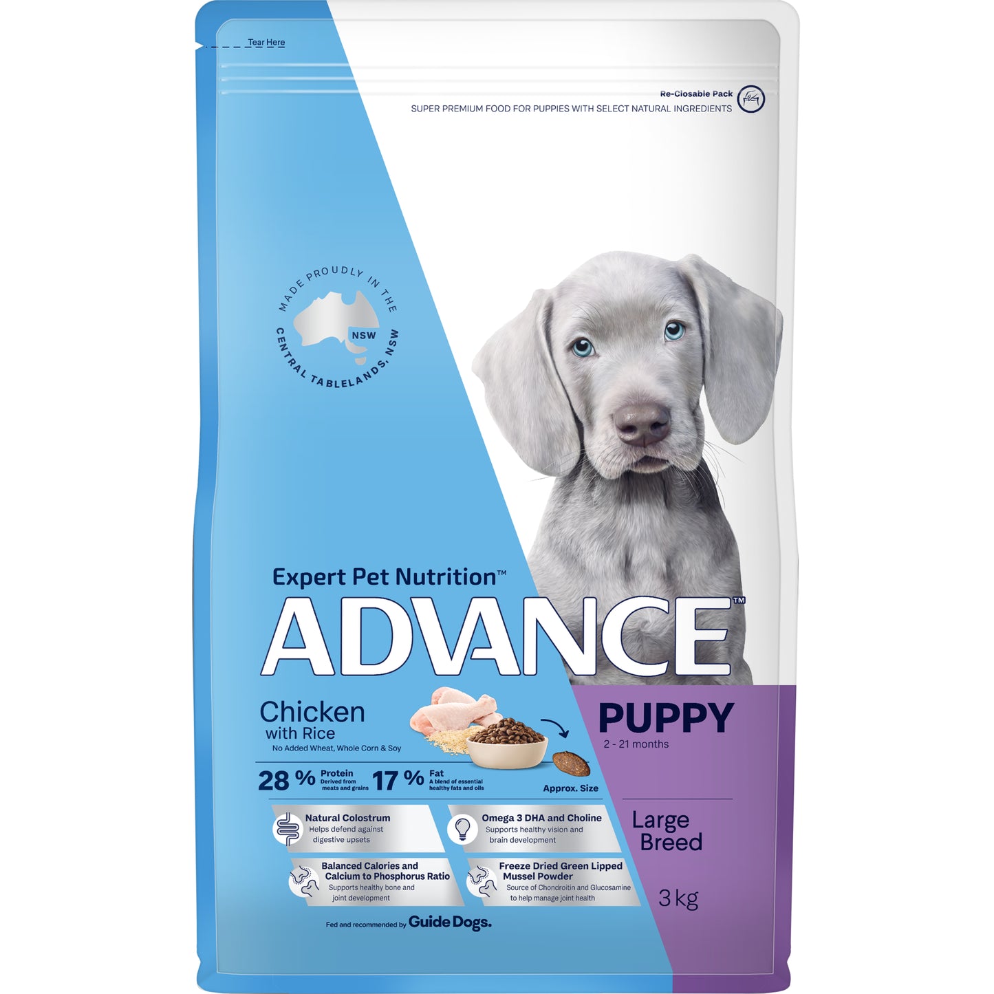 ADVANCE Puppy Large Breed Chicken with Rice Dry Dog Food