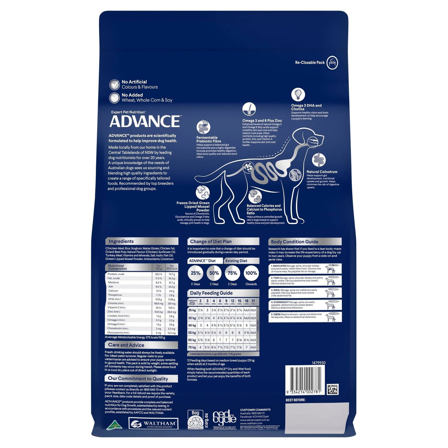 ADVANCE Puppy Large Breed Chicken with Rice Dry Dog Food