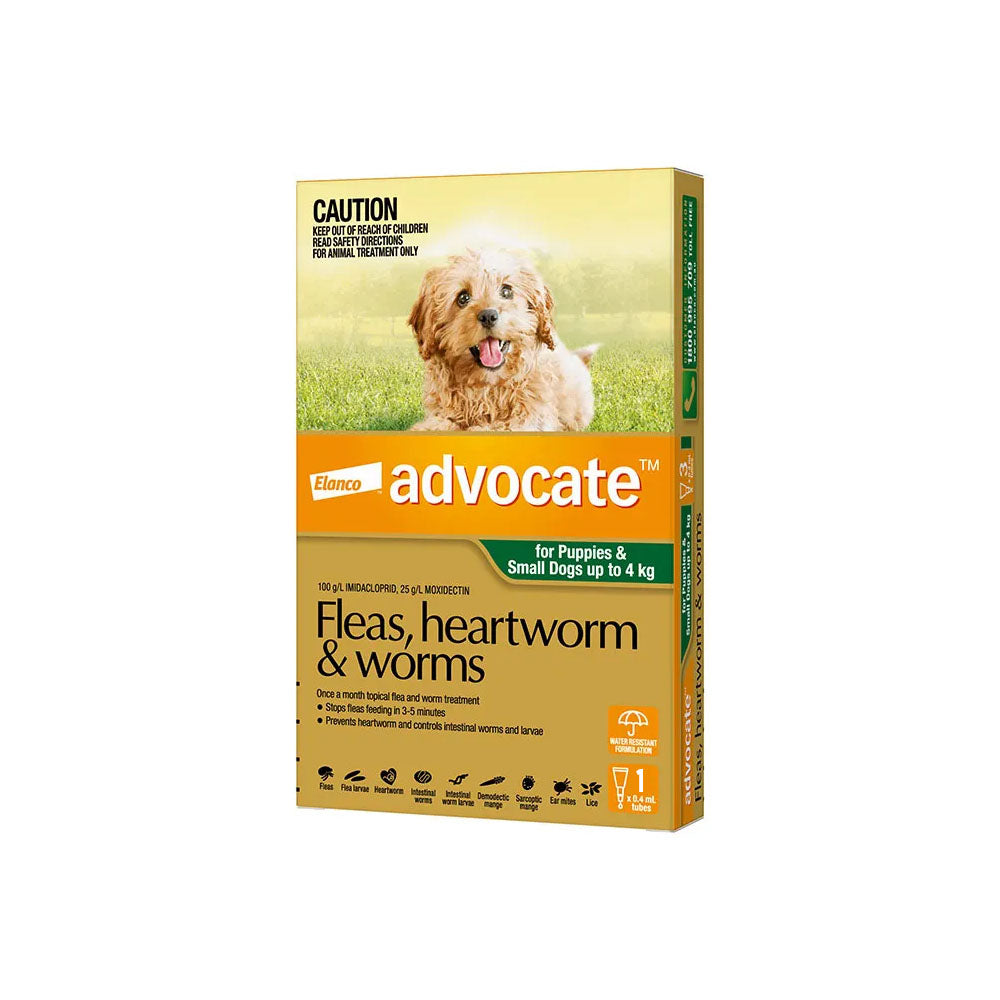 ADVOCATE For Puppies & Small Dogs Up To 4kg