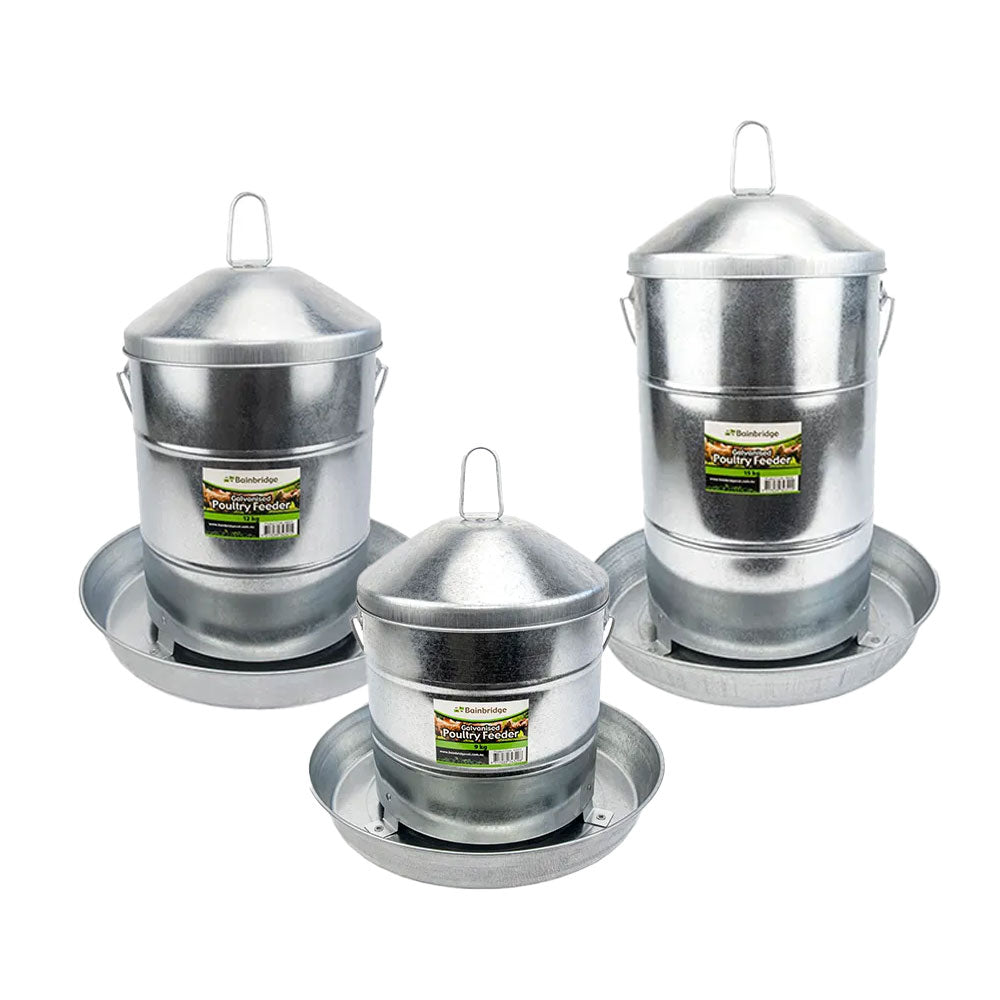 BAINBRIDGE Galvanised Poultry Feeder