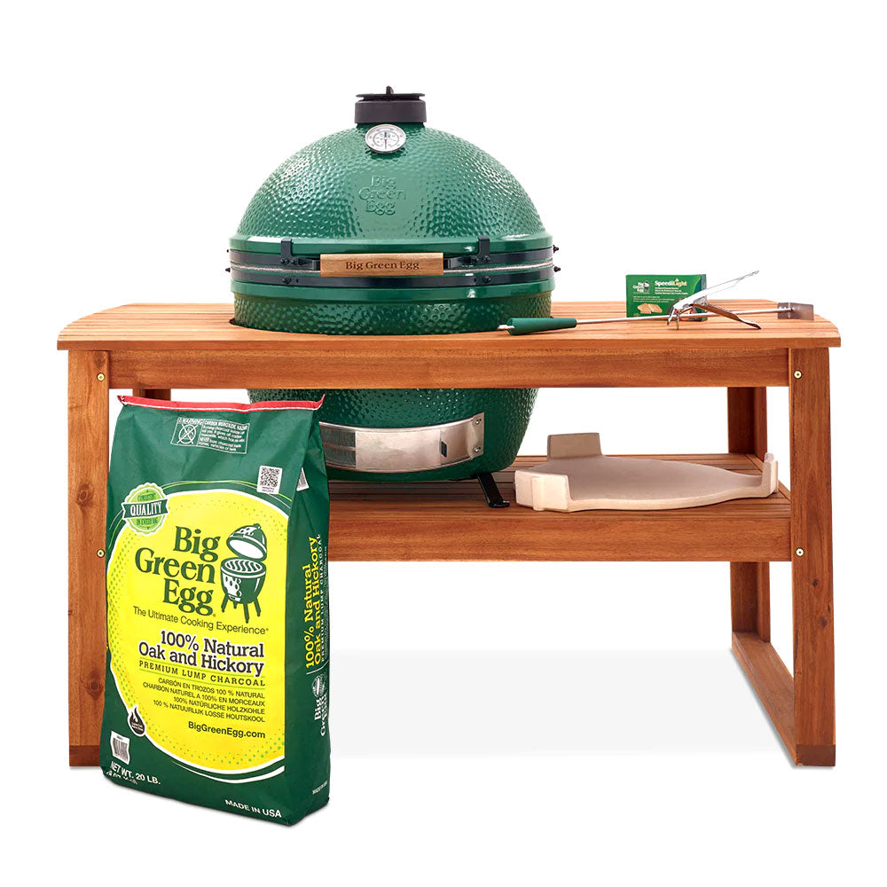 BIG GREEN EGG XL Acacia Table Package