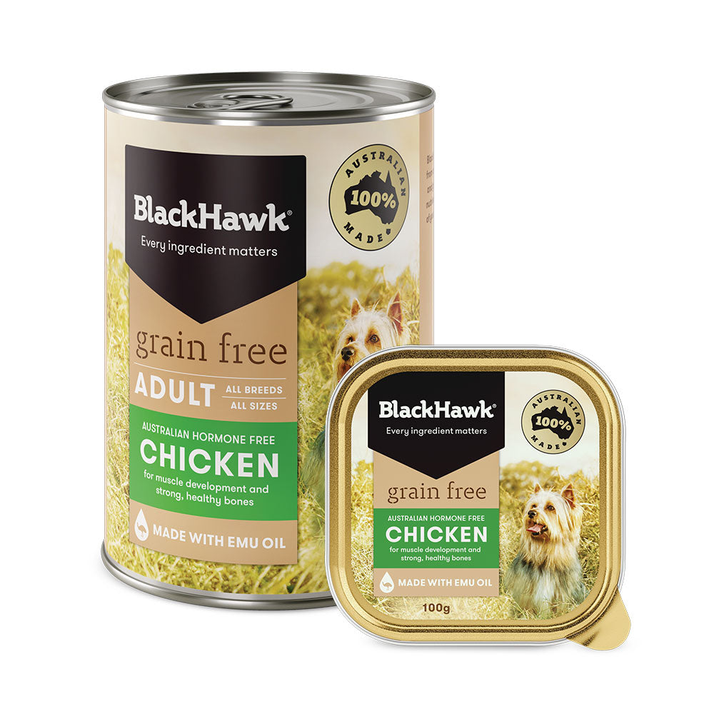 BLACK HAWK Grain Free Chicken Wet Adult Dog Food