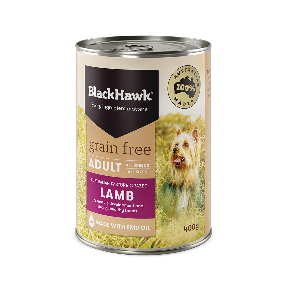 BLACK HAWK Grain Free Lamb Wet Adult Dog Food