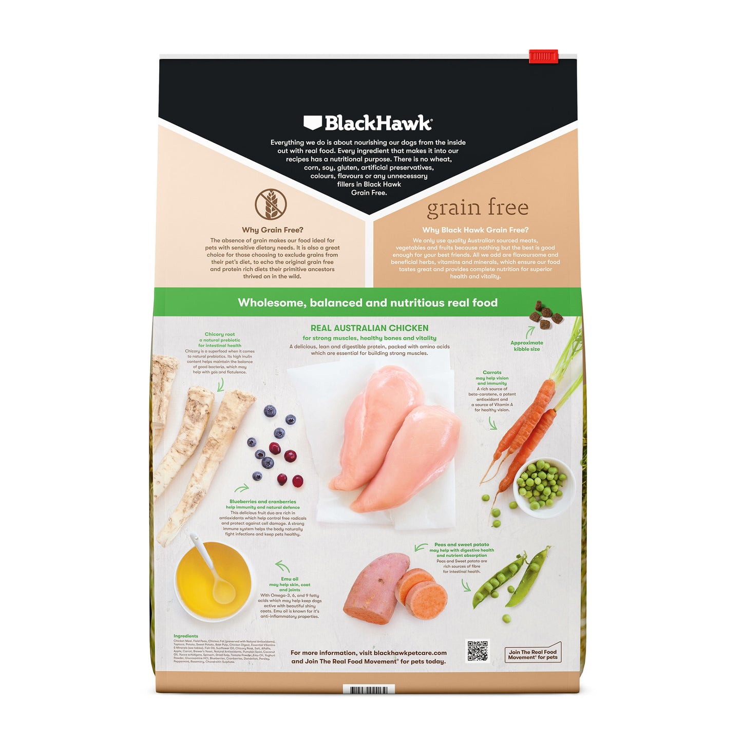 BLACK HAWK Grain Free Adult Small Breed Chicken - 2.5kg