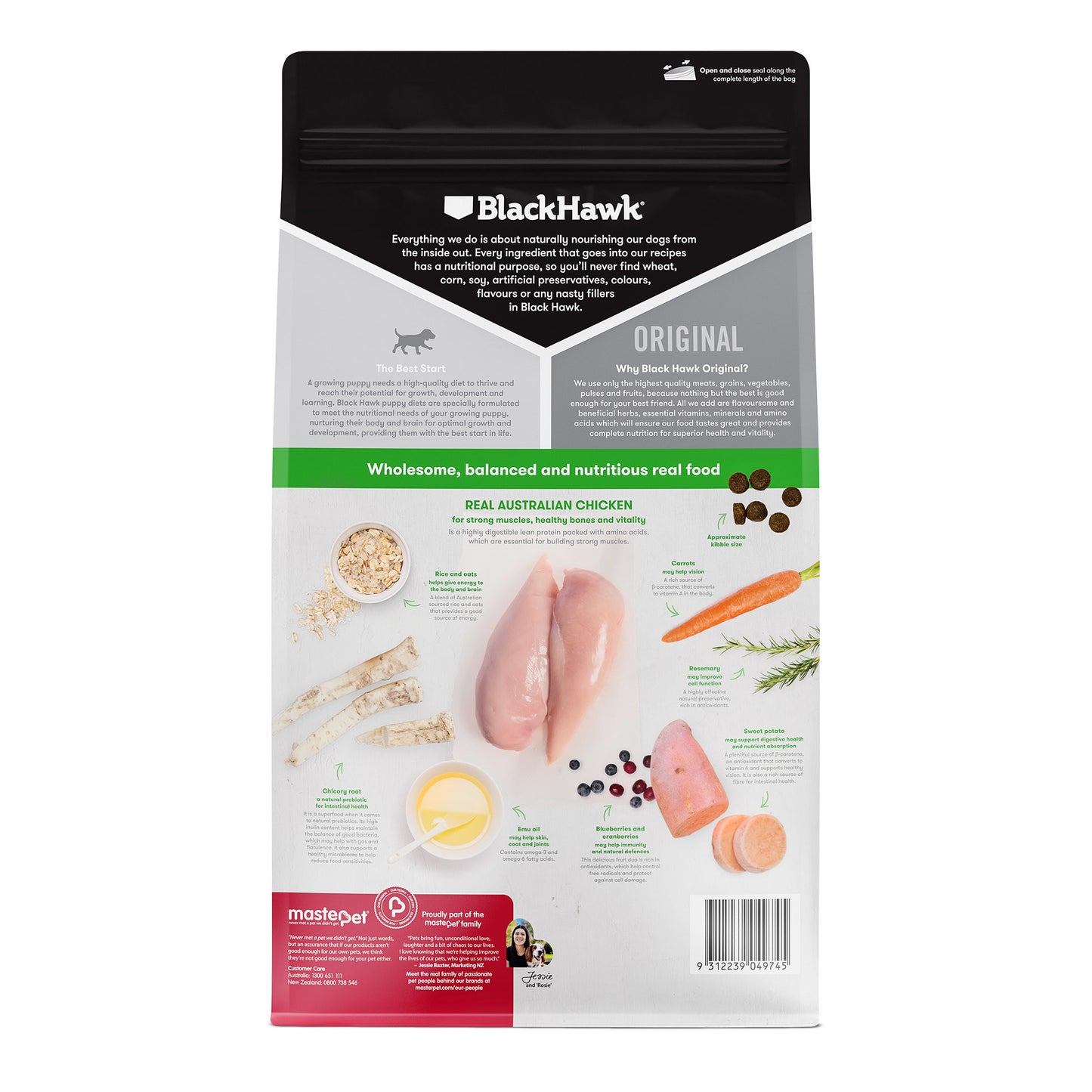 BLACK HAWK Original Puppy Medium Breed Chicken & Rice