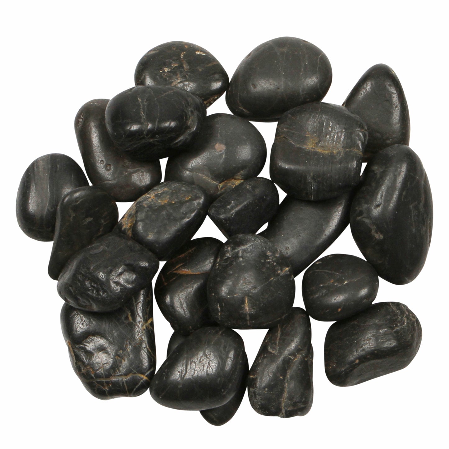 Black Polished Pebbles