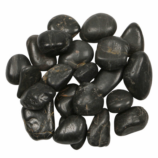 Black Polished Pebbles