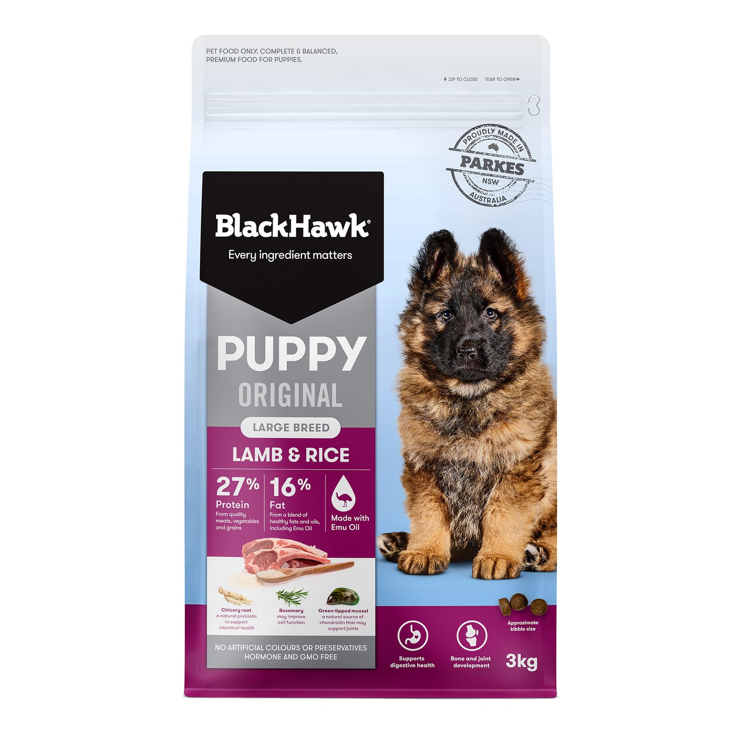 BLACK HAWK Original Puppy Large Breed Lamb & Rice
