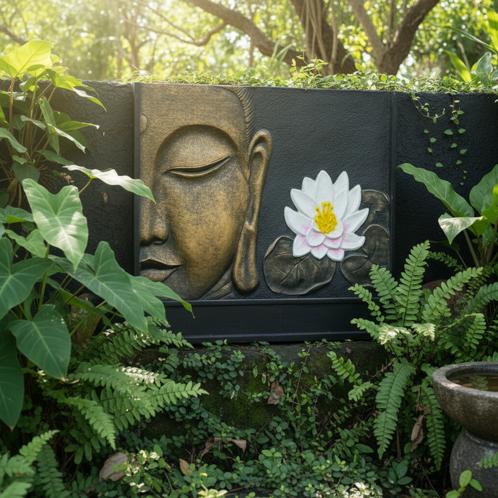 Buddha Lotus Wall Plaque