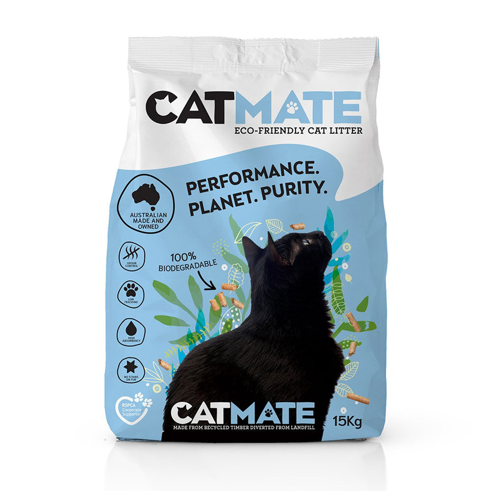CATMATE Wood Pellet Cat Litter