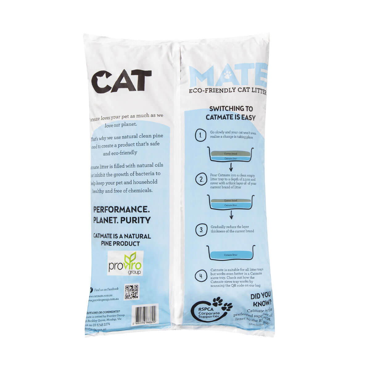 CATMATE Wood Pellet Cat Litter