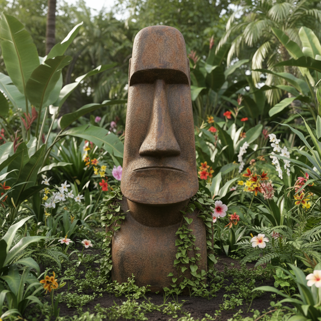 Easter Island Head Garden Statue