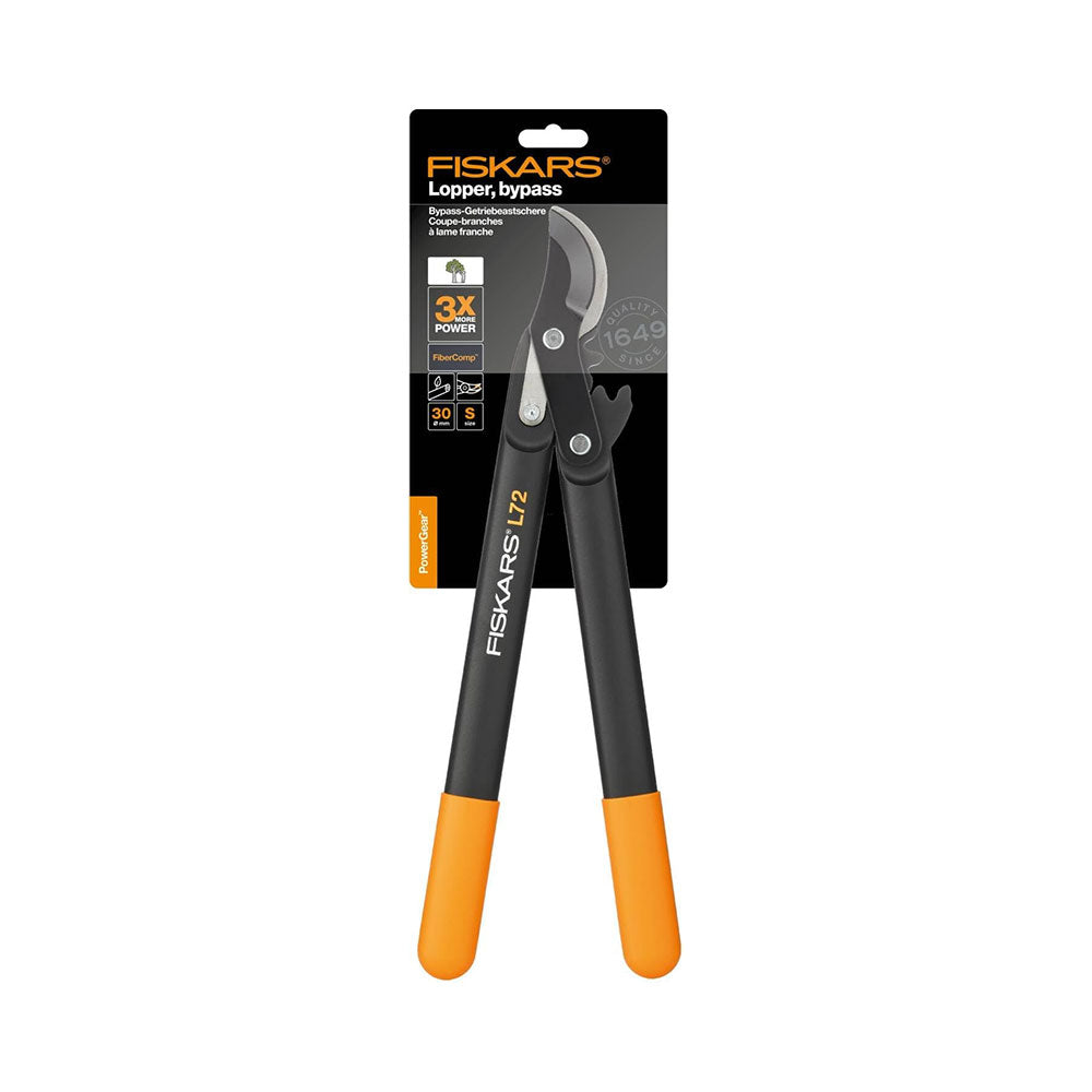 FISKARS PowerGear Bypass Lopper, Scissor Head L72