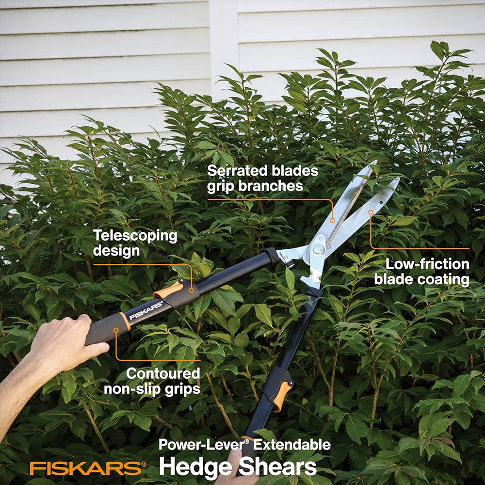 FISKARS Hedge Shear PowerLever Telescopic