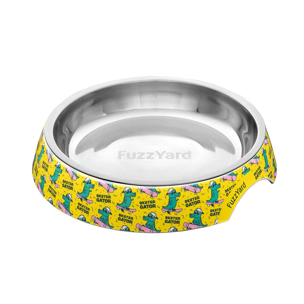 FUZZYARD Sk8ter Gator - Easy Feeder Cat Bowl