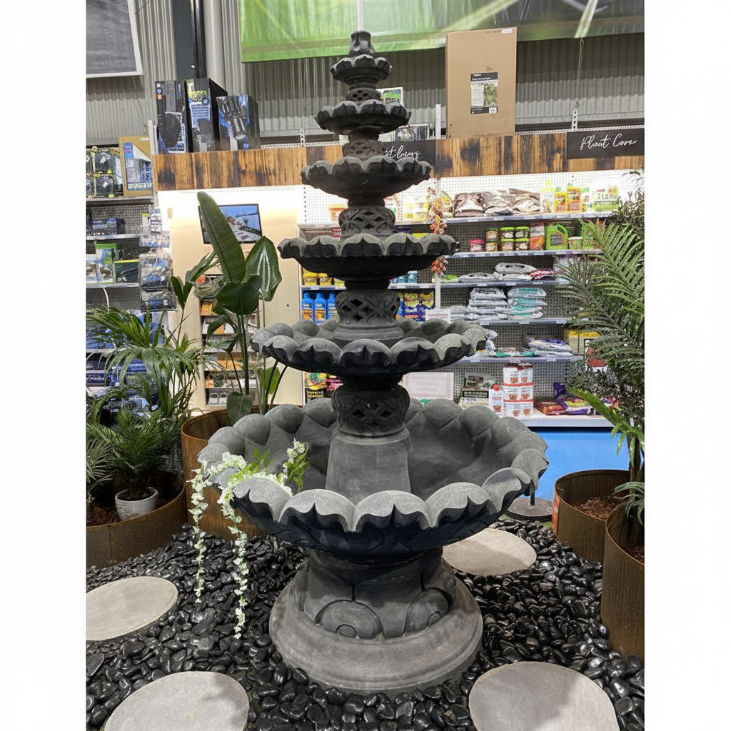 Grand Lotus 6 Tier Water Fountain