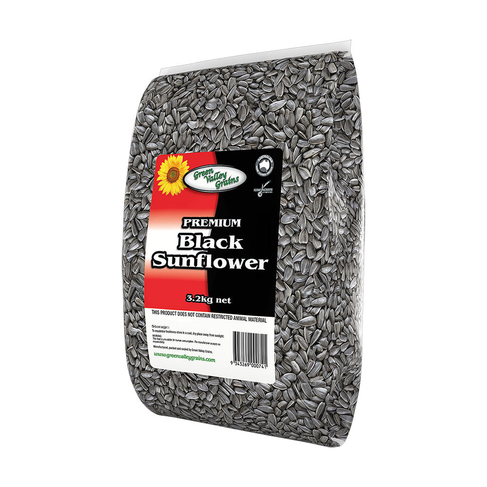 GREEN VALLEY GRAINS Premium Black Sunflower Seeds