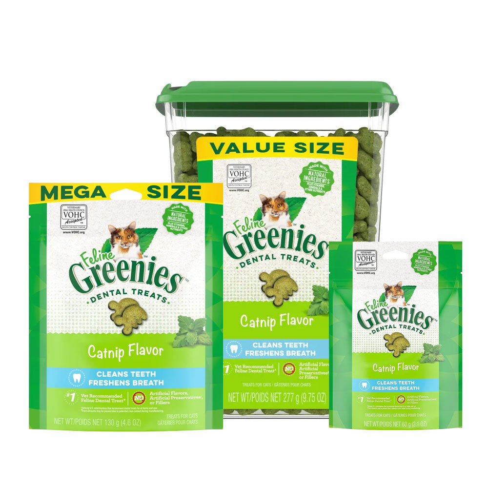 FELINE GREENIES Catnip Flavoured Dental Treats