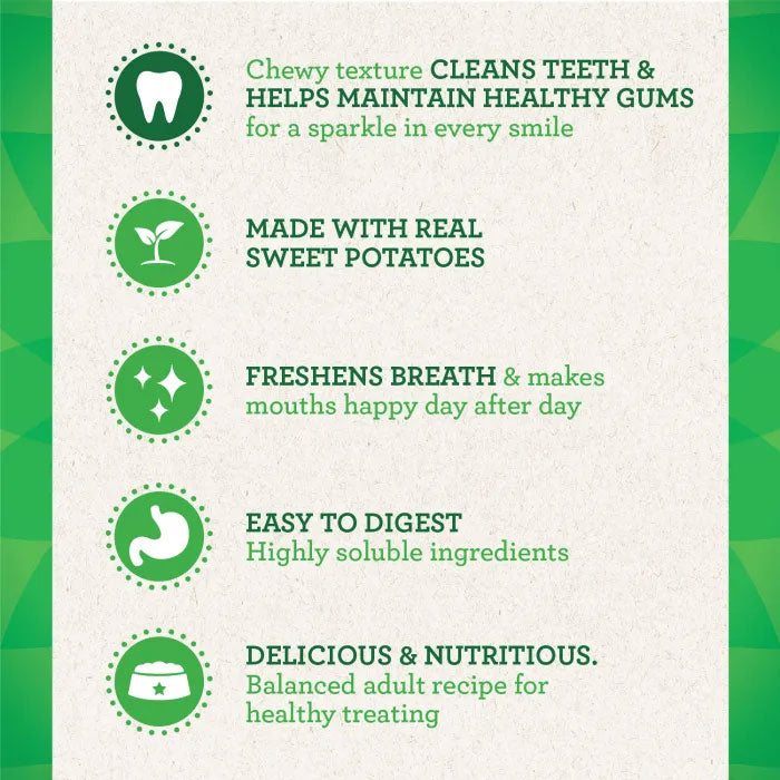 GREENIES Sweet Potato Dental Dog Treats