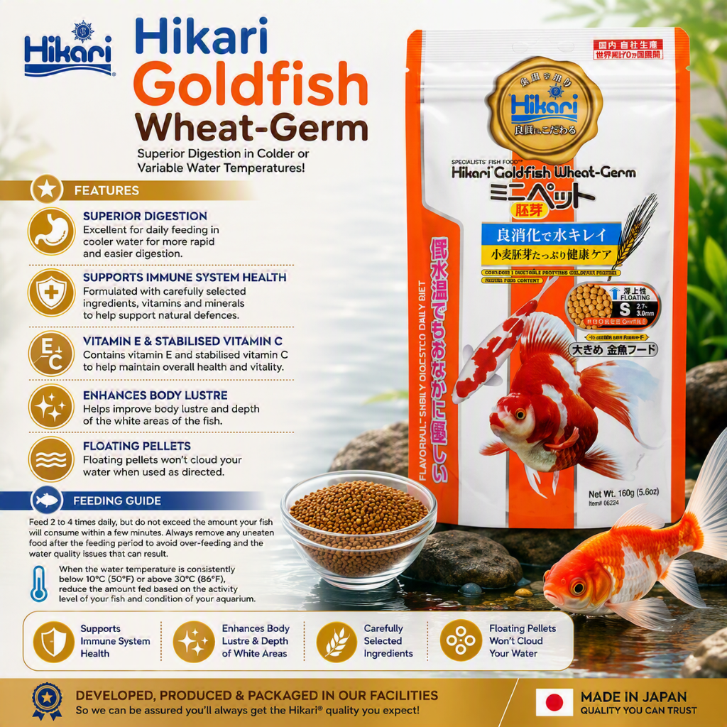 Hikari Goldfish Wheat Germ Mini 160g
