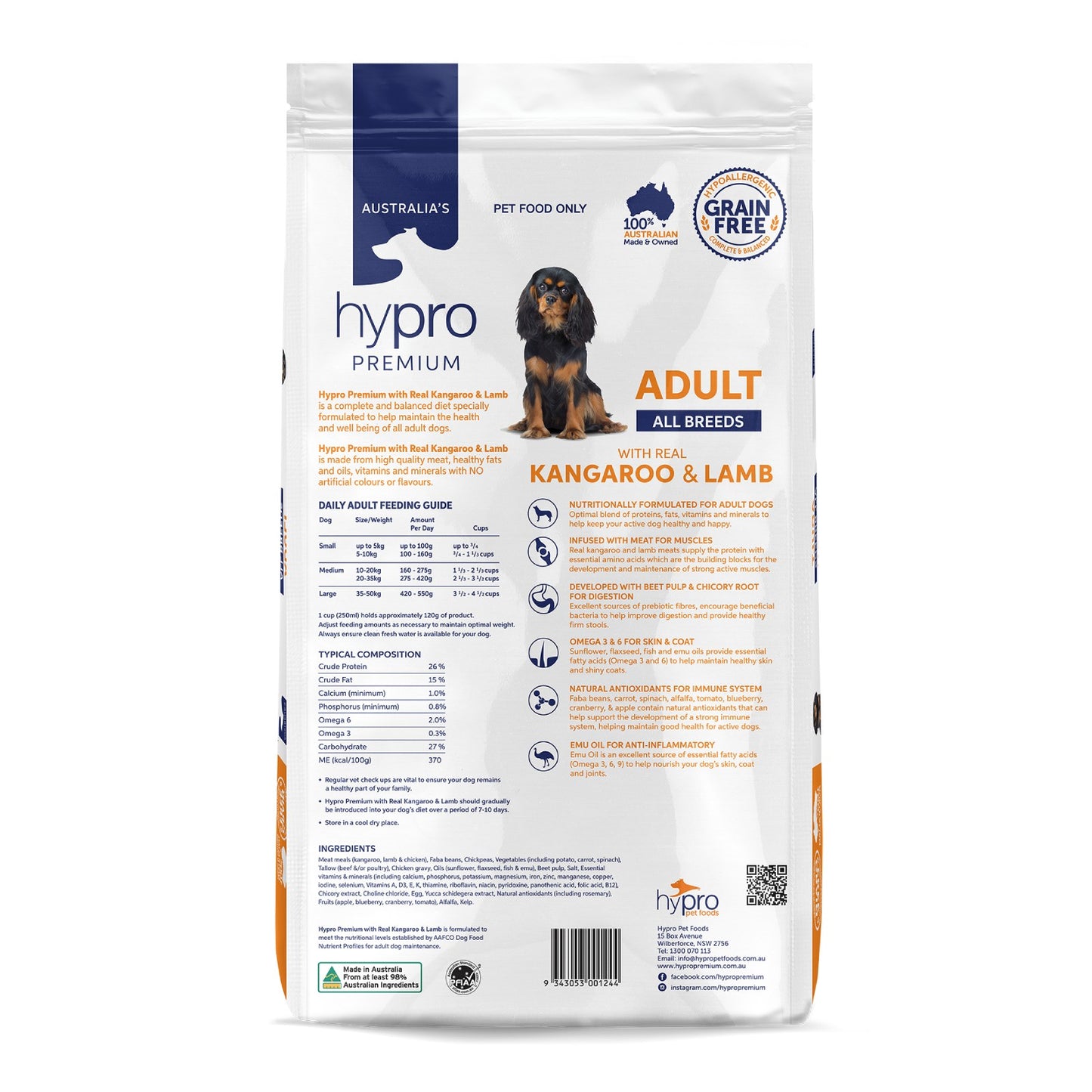 HYPRO PREMIUM Grain Free Kangaroo & Lamb Adult Dog