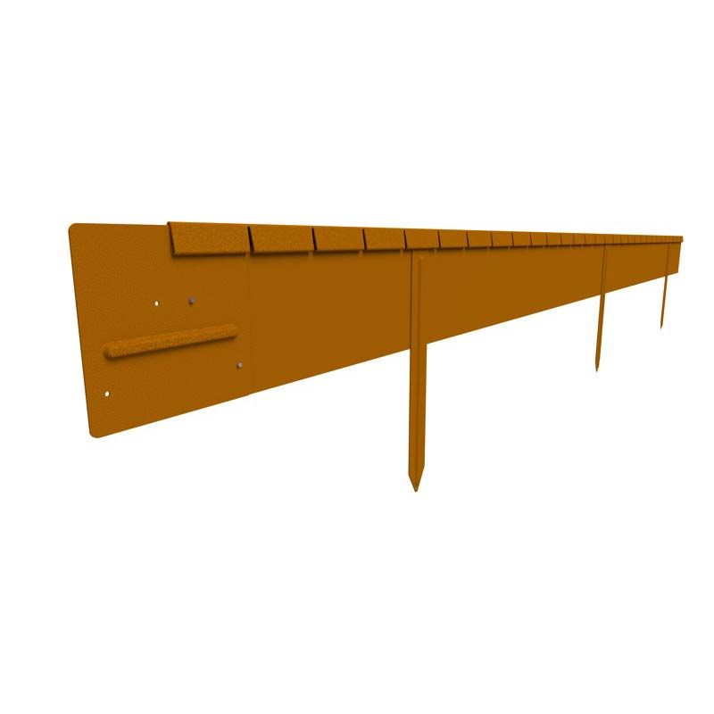 STRAIGHTCURVE Flexline Edging - Weathering Steel - 150mm