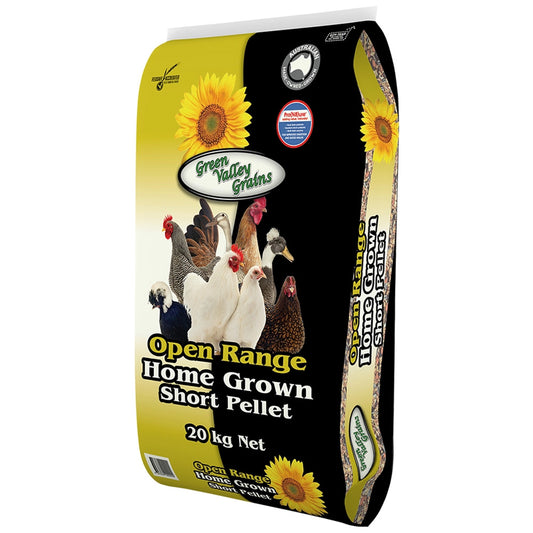 GREEN VALLEY GRAINS Open Range Home Grown Short Pellet