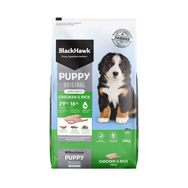 BLACK HAWK Original Puppy Large Breed Chicken & Rice
