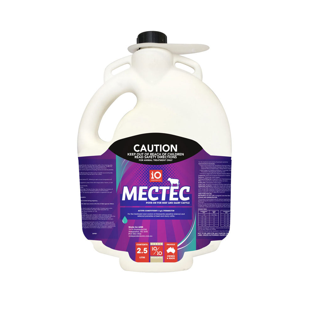 iO Mectec Pour-On for Beef and Dairy Cattle