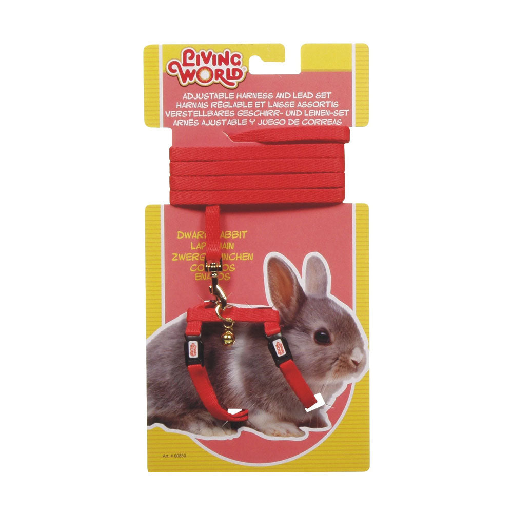 LIVING WORLD Dwarf Rabbit Harness & Lead Set