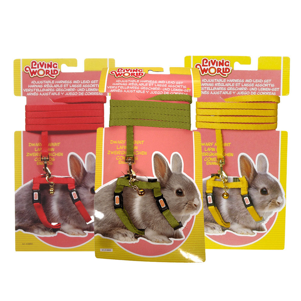 LIVING WORLD Dwarf Rabbit Harness & Lead Set