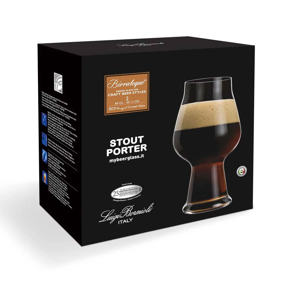 LUIGI BORMIOLI Birrateque Stout 600ml 2 pack