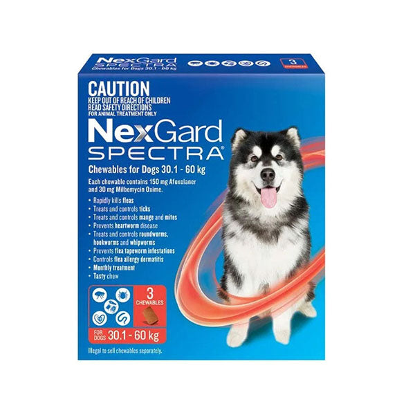 NEXGARD SPECTRA For Dogs - 30.1 to 60kg