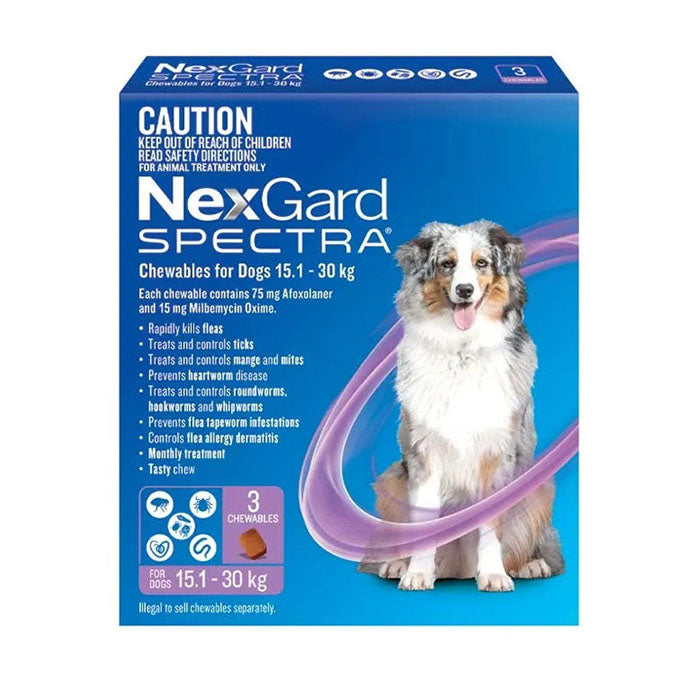 NEXGARD SPECTRA For Dogs - 15.1 to 30kg