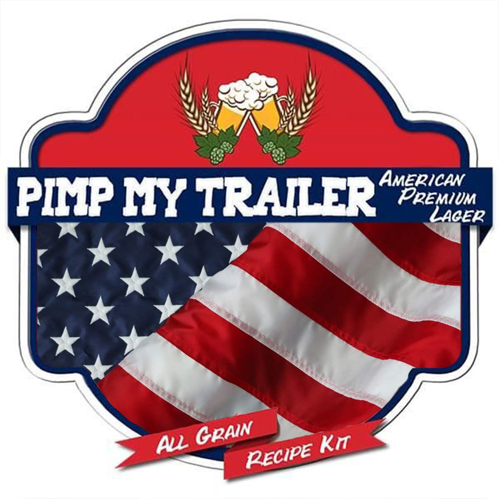 Pimp My Trailer Premium Lager All Grain Recipe Kit Suits Grainfather Home Brew