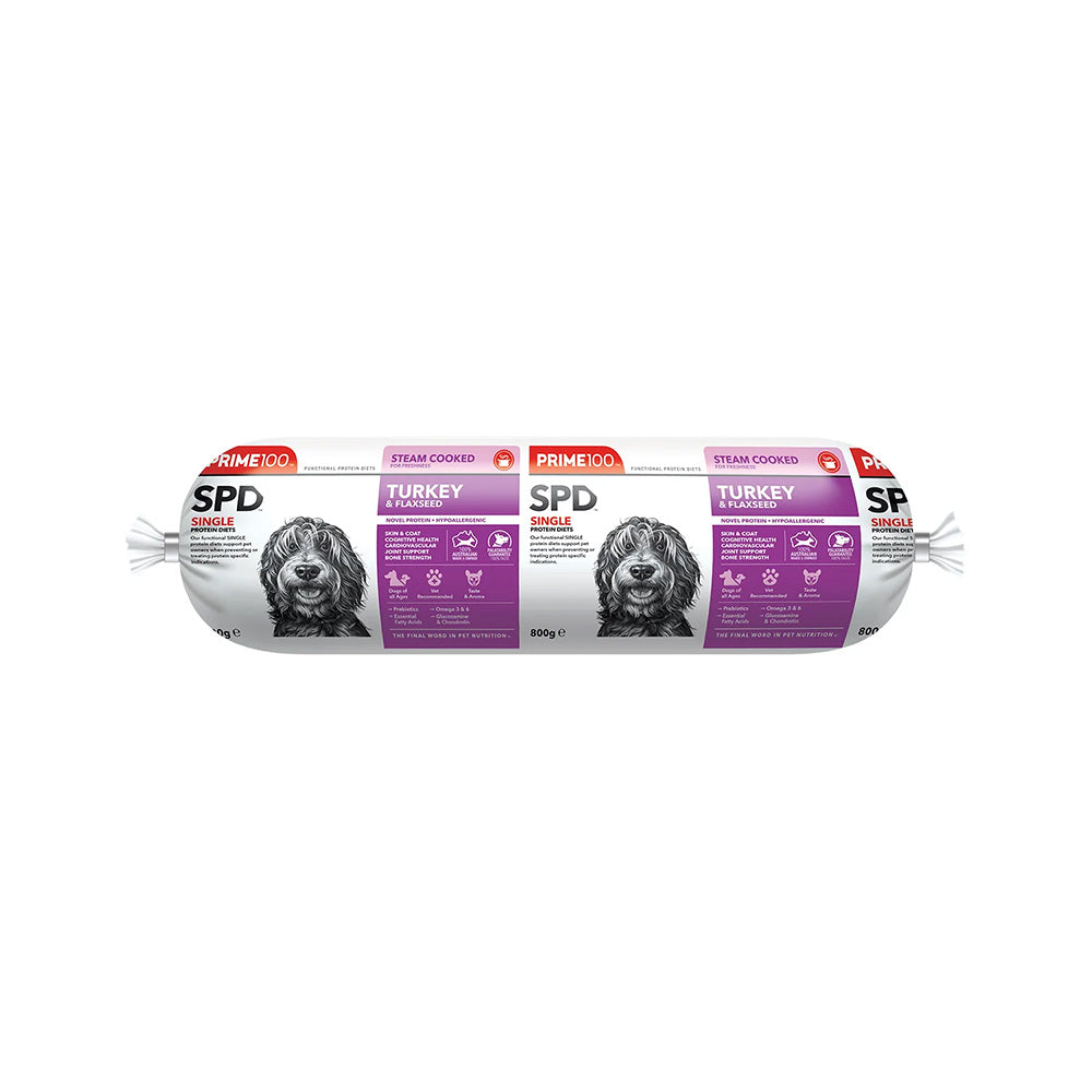 PRIME100 SPD Fresh Roll Turkey & Flaxseed