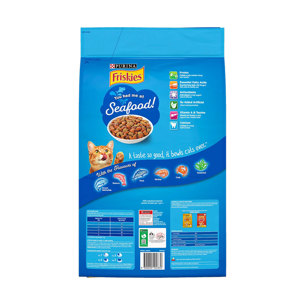 PURINA FRISKIES Adult Seafood Sensations Dry Cat Food
