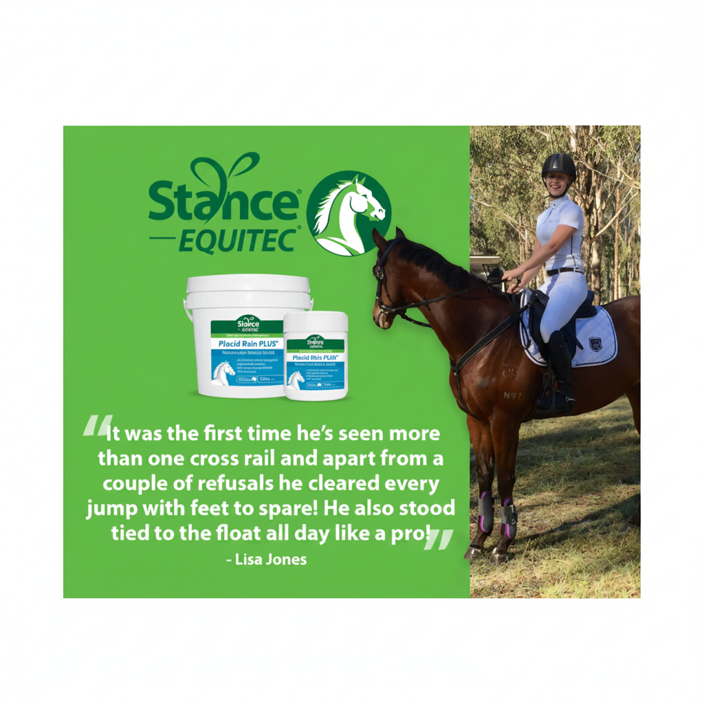 Stance Equitec Placid Rein PLUS Lisa Jones Testimonial Banner Square