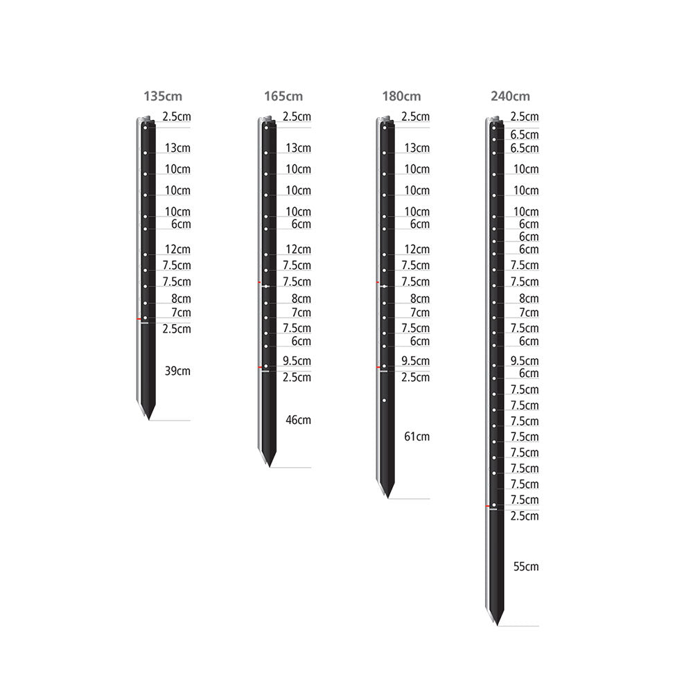 WHITES RURAL Stockpost - Black Bituminous