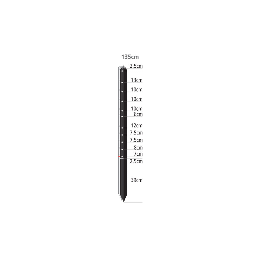 WHITES RURAL Stockpost - Black Bituminous