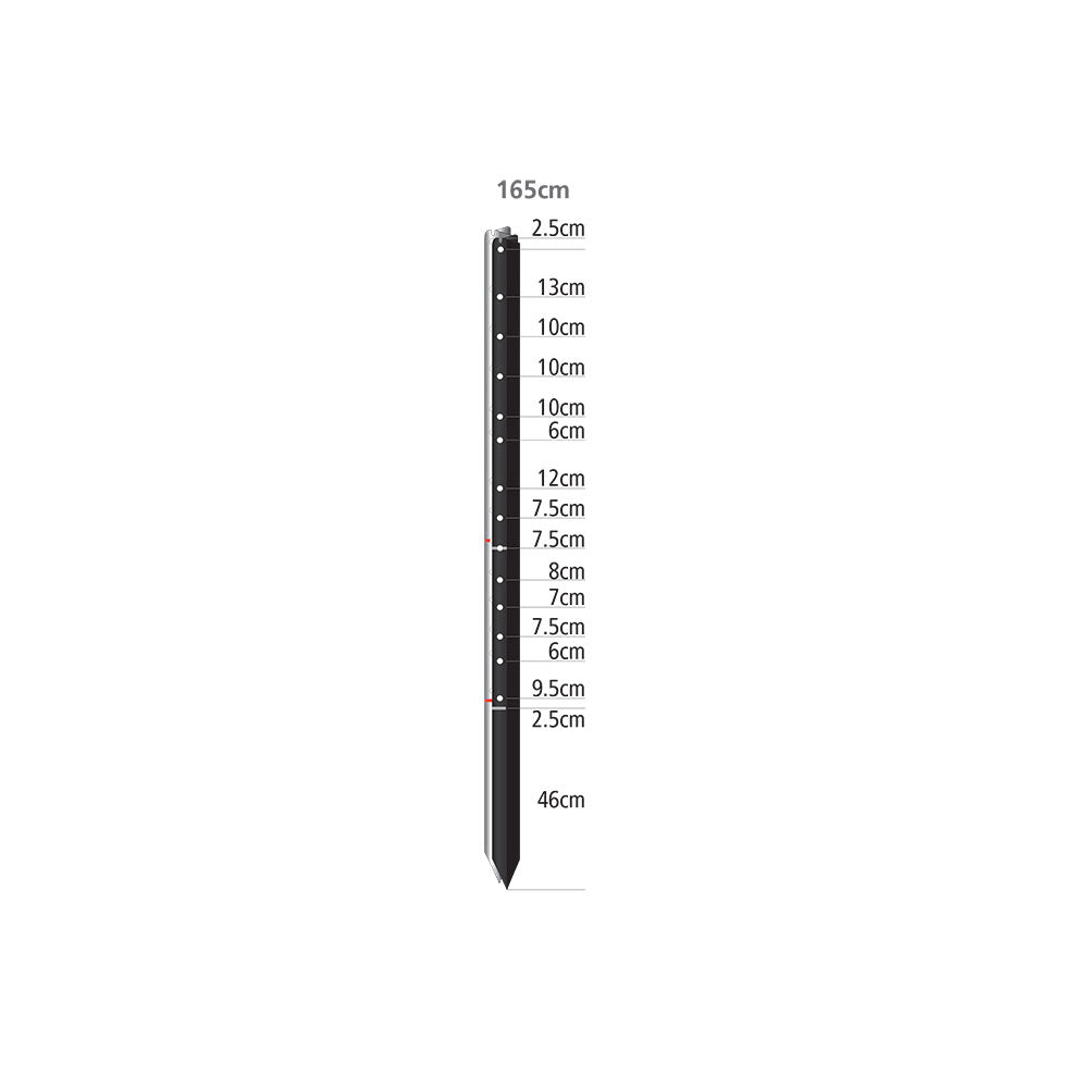 WHITES RURAL Stockpost - Black Bituminous