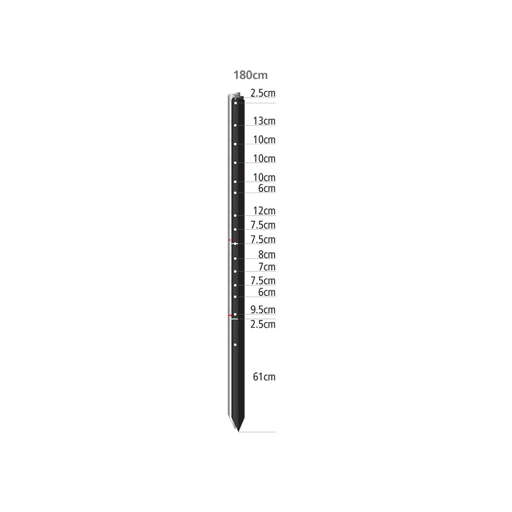 WHITES RURAL Stockpost - Black Bituminous