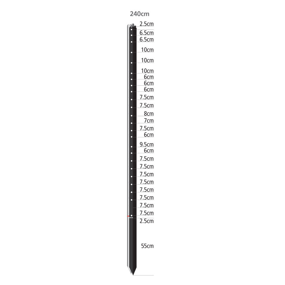 WHITES RURAL Stockpost - Black Bituminous