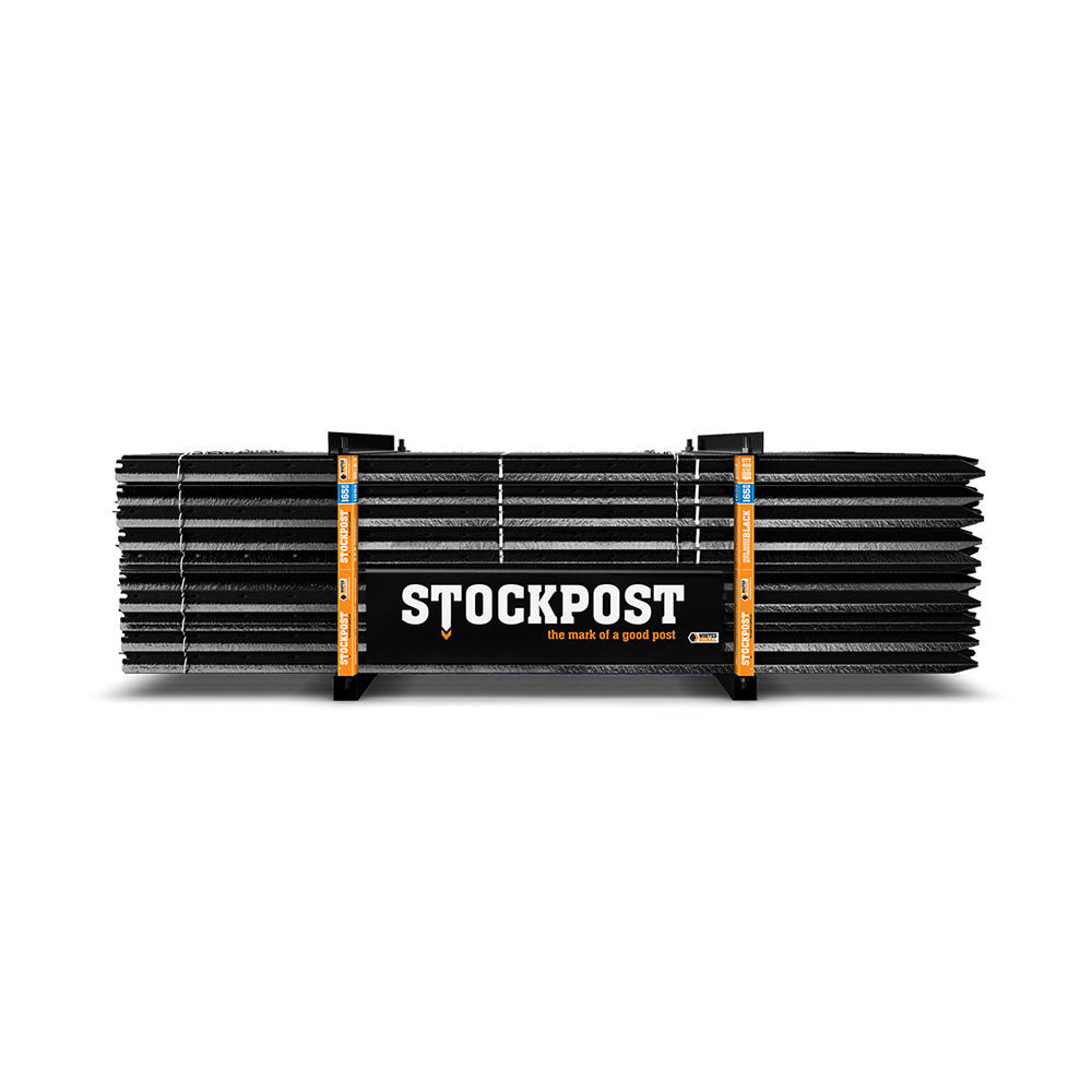 WHITES RURAL Stockpost - Black Bituminous